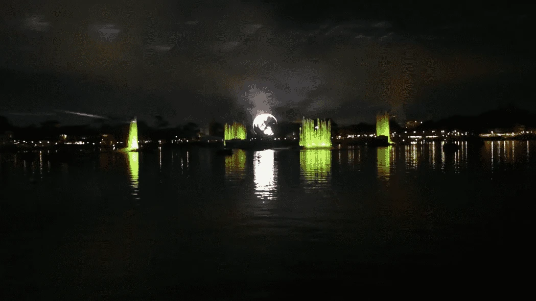 Laser show at Disneyland Florida